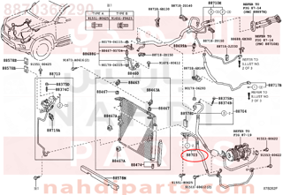 8870360290,HOSE SUB-ASSY, DISCHARGE,لي مكيف حار - لي فريون حار 