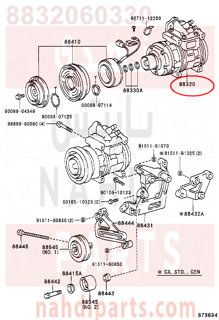 8832060330,COMPRESSOR ASSY, COOLER,كمبروسر مكيف 