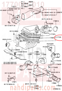 177000C010,CLEANER ASSY, AIR,قربة هواء 