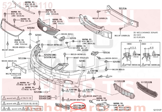 5211530110,SUPPORT, FRONT BUMPER SIDE, RH,قاعدة صدام امامى يمين