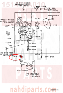 151470A010,GASKET(FOR OIL STRAINER),وجه  