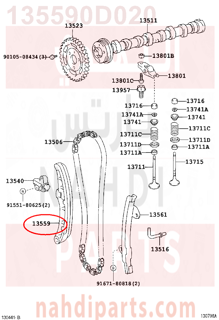 135590D020,SLIPPER, CHAIN TENSIONER,تكاية جنزير 