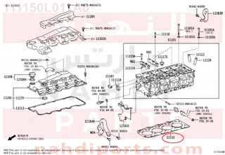 111150L011A0,GASKET, CYLINDER HEAD,وجه راس مكينة 