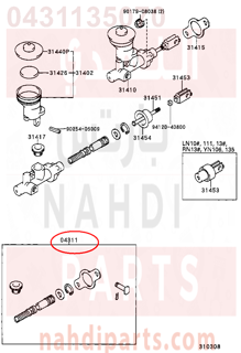 0431135070,CYLINDER KIT, CLUTCH MASTER, اصلاح علبة كلتش 