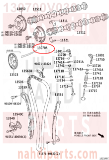 130700V030,GEAR ASSY, CAMSHAFT TIMING EXHAUST,ترس 