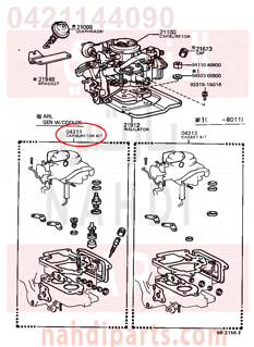 0421144090,CARBURETOR KIT,اصلاح كربريتر  المكربن  