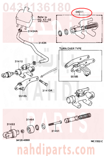 0431136180,CYLINDER KIT, CLUTCH MASTER, اصلاح علبة كلتش 