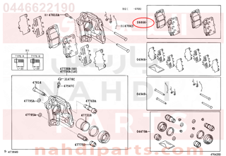 0446622190,REAR BRAKE PADS,قماش فرامل خلفى  