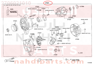 2706021010,ALTERNATOR ASSY,دينمو كهرباء - دينمو الشحن