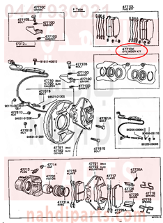 0447930021,CYLINDER KIT, DISC BRAKE, FRONT,اصلاح بستم فرامل 