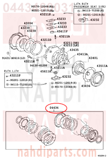 0443460031,GASKET KIT, FRONT AXLE OVERHAUL,اصلاح ركبة 