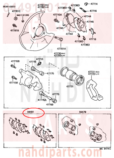 0449130171,PAD KIT, DISC BRAKE, FRONT,قماش فرامل خلفى  