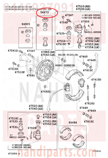 0446937091,CYLINDER KIT, FRONT WHEEL,اصلاح بستم فرامل 