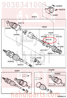 9036341003,BEARING (FOR FRONT DRIVE SHAFT),رمان بلي