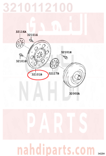 3210112100,GEAR SUB-ASSY, DRIVE PLATE & RING,ترس 