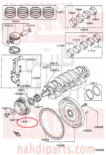 1347022020,PULLEY, CRANKSHAFT,بكرة،