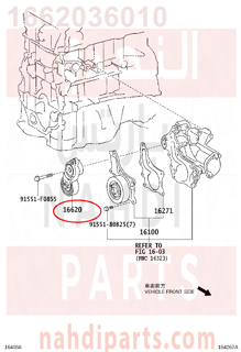 1662036010,TENSIONER ASSY, V-RIBBED BELT,شداد سير 