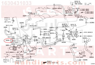 1630431033,OUTLET SUB-ASSY, WATER,كوع ماء 