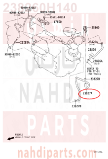 238260H140,HOSE, FUEL VAPOR FEED, NO.2,خرطوم