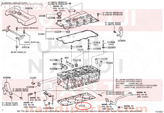 111150C020,GASKET, CYLINDER HEAD,وجه راس مكينة 