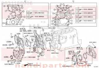 9031188006,SEAL, ENGINE REAR OIL,صوفة زيت مكينة