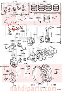 130415604001,BEARING, CONNECTING ROD,سبيكة ذراع بستم 