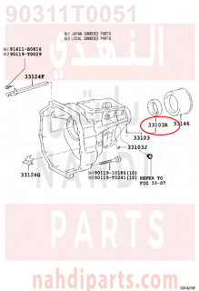 90311T0051,SEAL, OIL(FOR MANUAL TRANSMISSION EXTENSION HOUSING),صوفة 