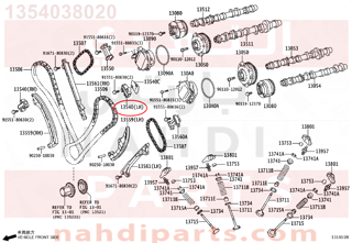 1354038020,TENSIONER ASSY, CHAIN, NO.1,شداد سير التايمن