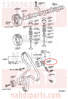 1350562060,IDLER SUB-ASSY, TIMING BELT, NO.1,جنزير 