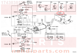 1743038550,PIPE ASSY, EXHAUST, TAIL,مضخة