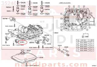 3524052050,SOLENOID ASSY, AUTOMATIC TRANSMISSION 3WAY,صمام تحكم 