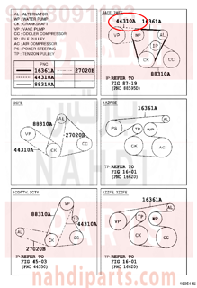 9008091133,BELT, V(FOR VANE PUMP),سير 