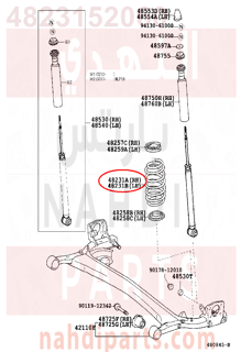 4823152060,SPRING, COIL, REAR RH,سستة 