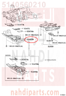 5140560210,COVER SUB-ASSY, ENGINE UNDER, NO.1,صاجة كمر