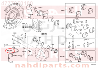 4777050100,WIRE ASSY, PAD WEAR INDICATOR, RH,سلك 