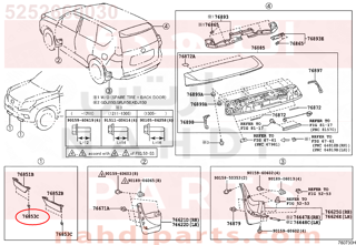 5252660030,RETAINER, FRONT SPOILER, NO.1,وصلة قاعدة 