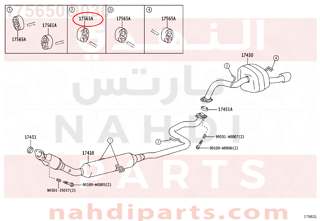 175650Q030,SUPPORT, EXHAUST PIPE, NO.4,دعامة 