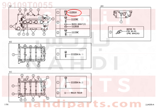 90109T0055,BOLT(FOR CYLINDER HEAD COVER),مسمار 
