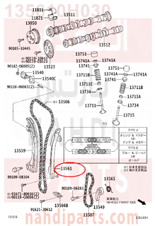 135610H030,DAMPER, CHAIN VIBRATION, NO.1,صمام منظم 