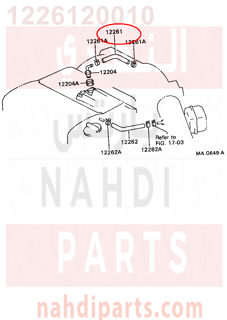 1226120010,HOSE, VENTILATION,خرطوم هواء 