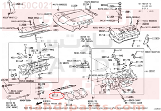 111150C021,GASKET, CYLINDER HEAD,وجه راس مكينة 