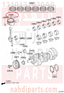 1310131030A0,PISTON SUB-ASSY, W/PIN,عمود 