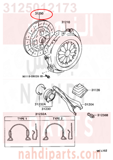 3125012173,DISC ASSY, CLUTCH,ملحق الجربكس 