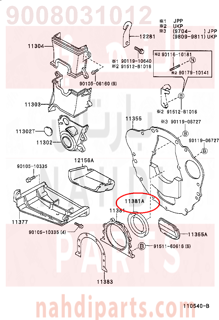 9008031012,SEAL, ENGINE REAR OIL,صوفة مكينة خلفى 