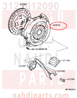 3121012090,COVER ASSY, CLUTCH,غطاء 