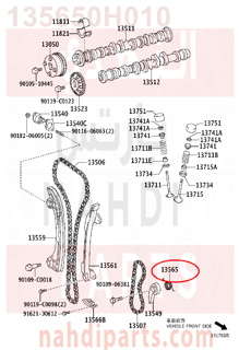 135650H010,SPRING, CHAIN DAMPER,سستة 