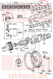 1320435040,BEARING SET, CONNECTING ROD,سبيكة ذراع بستم 