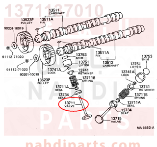 1371137010,VALVE, INTAKE,بلف 