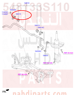 548133S110,BUSH-STABILIZER BAR,2T000 جلدة عمود توازن