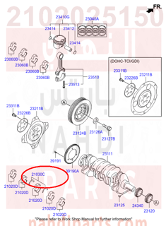 2102025150,BEARING PAIR SET-CRK/SHF CTR,هلال عامود الكرنك